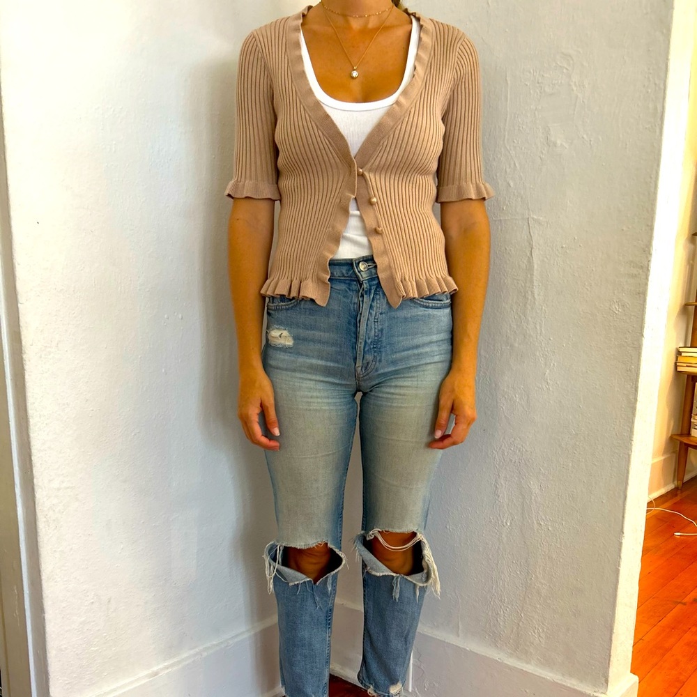 Lovers and Friends camel cardigan M
